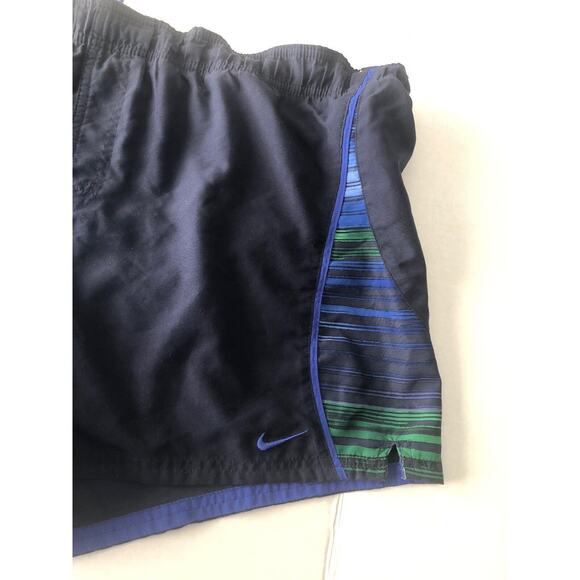 Nike Swim Trunks Shorts Size XL Mens Blue Drawstring Short Stripes Navy GUC - Picture 3 of 11